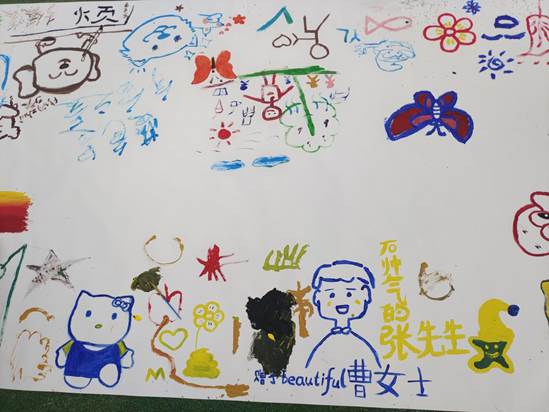 beat365学生在心理减压节上的绘画作品 马国蕊摄